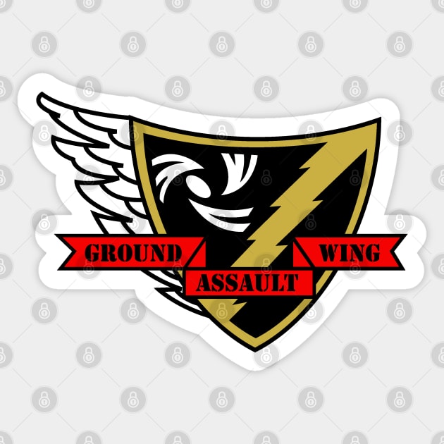 Ground Assault Wing Sticker by Illustratorator